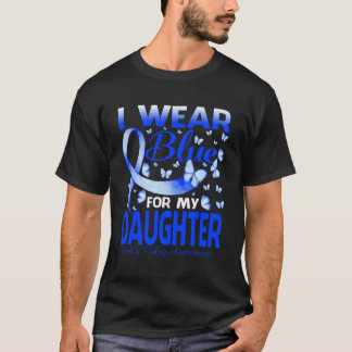 私の衣服ブルー私の娘Erbの麻痺認識度 Tシャツ