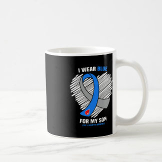 私の衣服ブルー私の息子1型糖尿病認識度 コーヒーマグカップ