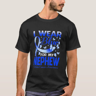 私の衣服ブルー私の甥の結腸がん認識度T Tシャツ