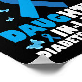 私の衣服ブルー私の義理の娘1型糖尿病 ポスター (角)