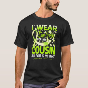 私の衣服ライムグリーンのいとこのリンパ腫の記憶 Tシャツ