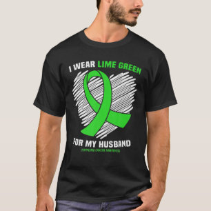 私の衣服ライムグリーン私の夫のリンパ腫のアウェレン Tシャツ