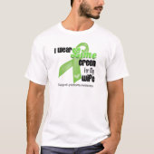 私の衣服ライムグリーン私の妻 – リンパ腫 Tシャツ (正面)