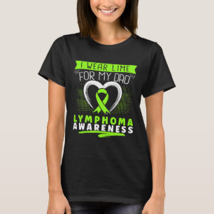 私の衣服リンパ腫ライムのためのパパ認識度 Tシャツ