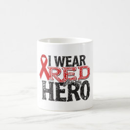 私の衣服レッドは私のヒーロー コーヒーマグカップ