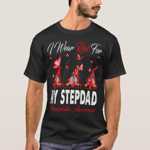 私の衣服レッド私の継父の血友病認識度Gno Tシャツ