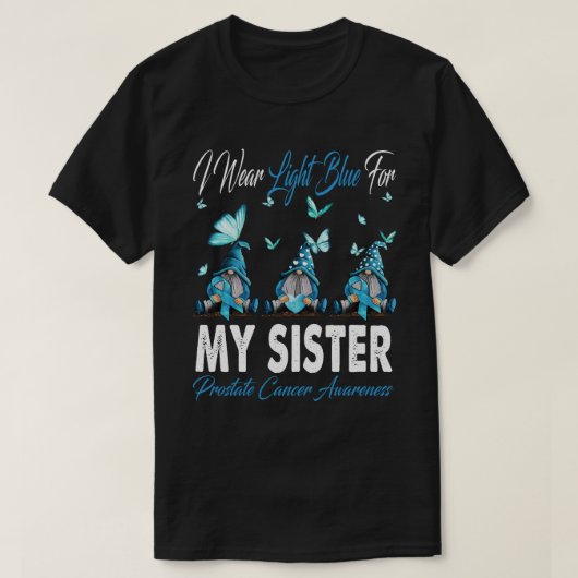 私の衣服前立腺癌Awのためのライトブルー Tシャツ (デザイン正面)