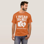 私の衣服多発性硬化症のためのパパオレンジ Tシャツ (正面フル)