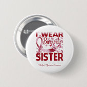 私の衣服多発性骨髄腫のためのブルゴーニュ 缶バッジ (正面&裏面)