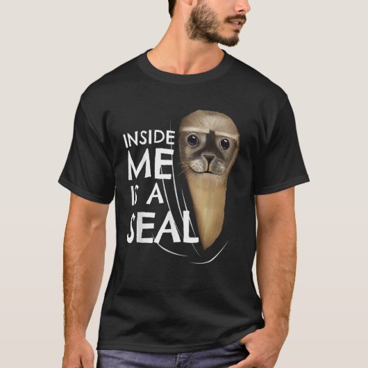 私の衣服子供おもしろい海の犬のギフトシーの中でシール Tシャツ (正面)