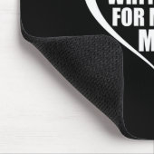 私の衣服白のための私の母の肺がん認識度モン マウスパッド (コーナー)