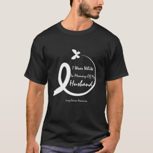 私の衣服白の夫の肺がんAの記憶 Tシャツ