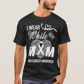 私の衣服白は母の肺がん認識度 Tシャツ (正面)