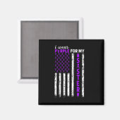 私の衣服紫のための妹の膵臓がんUsa マグネット (正面/裏面)