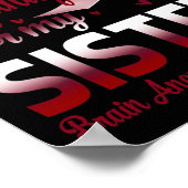 私の衣服脳動脈瘤髄膜炎Aのためのブルゴーニュ ポスター (角)