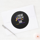 私の衣服膀胱がん認識度 ラウンドシール (封筒)