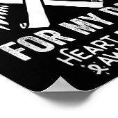 私の衣服赤のための私のパパハート病認識度 ポスター (角)