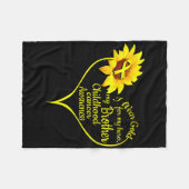 私の衣服金ゴールド弟の小児癌の患者 フリースブランケット (正面(横))