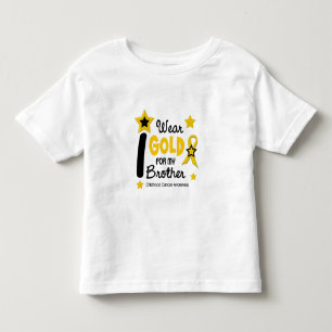 私の衣服金ゴールド私の弟12スター版 トドラーTシャツ