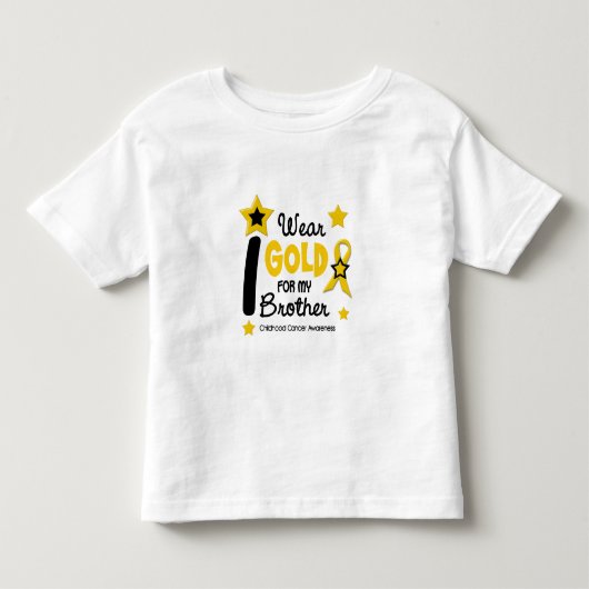 私の衣服金ゴールド私の弟12スター版 トドラーTシャツ (正面)