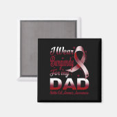 私の衣服鎌状赤血球貧血Awarのためのパパブルゴーニュ マグネット (正面/裏面)