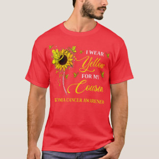 私の衣服黄色のいとこの肉腫がん粟粒 Tシャツ
