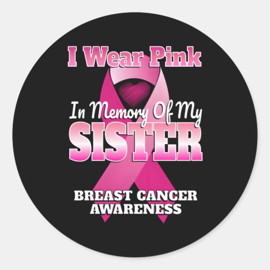 私の衣服Kは妹の乳がん戦争の記憶の中で ラウンドシール (正面)