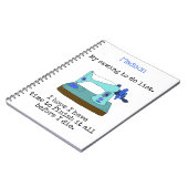 私の裁縫リスト…あなたの名前のノートで ノートブック (左側)