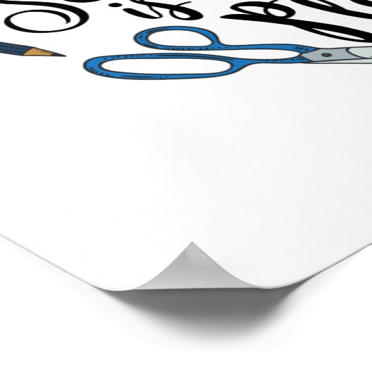 私の裁縫宇宙は私のハッピープレイスのポスター ポスター (角)