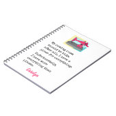 私の裁縫室は綺麗に片付けなけれパーソナライズされたばならない ノートブック (左側)