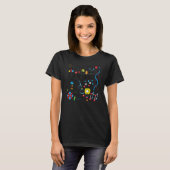私の要素化学科学の化学者おたく Tシャツ (正面フル)
