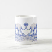 私の見えない仲間のマグカップ コーヒーマグカップ (中央)