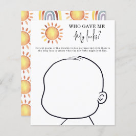 私の見与えた目は誰だ？ベビーシャワーゲーム