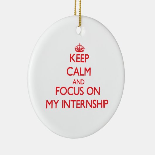私の見習い期間の平静そして焦点を保って下さい セラミックオーナメント (右)