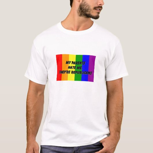 私の親は私を憎みます Tシャツ (正面)