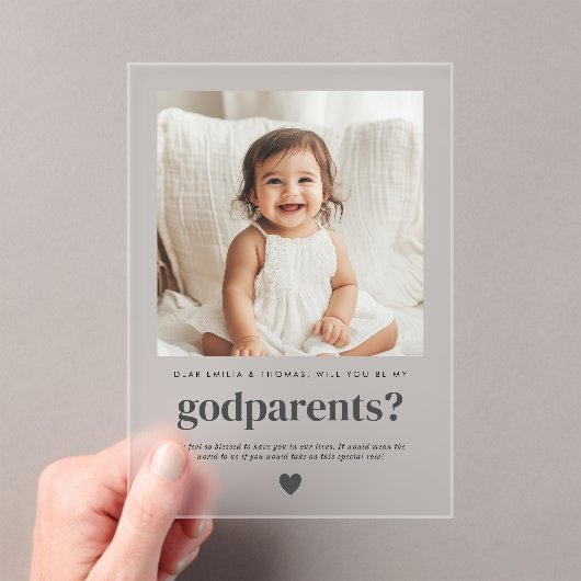 私の親写真提案を頼む アクリル招待状 (インサイチュ (ポータブル))