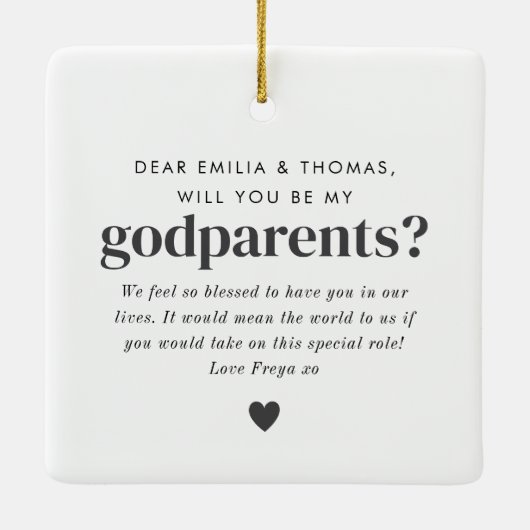 私の親写真提案を頼む セラミックオーナメント (裏面)