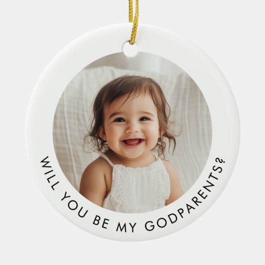 私の親写真提案を頼む セラミックオーナメント (正面)