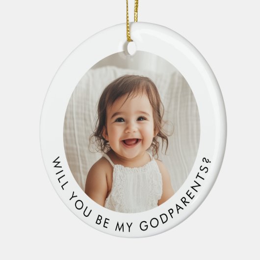 私の親写真提案を頼む セラミックオーナメント (左)