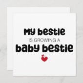 私の親友が赤ちゃん親友を育てている 招待状 (正面/裏面)