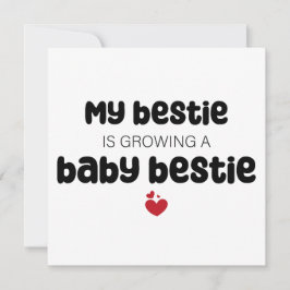 私の親友が赤ちゃん親友を育てている 招待状