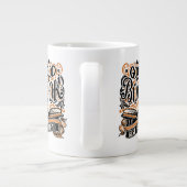 私の親友である書道のデザインは良い本だ ジャンボコーヒーマグカップ (裏面)