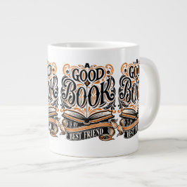 私の親友である書道のデザインは良い本だ ジャンボコーヒーマグカップ