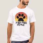 私の親友には肉球がある Tシャツ (正面)