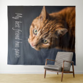 私の親友には足が４本ある、猫 子猫 可愛い タペストリー (インサイチュ(横))
