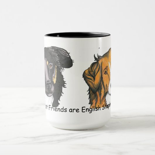 私の親友の英国の羊飼いのマグ!! マグカップ (中央)