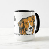 私の親友の英国の羊飼いのマグ!! マグカップ (正面右)