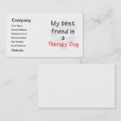 私の親友はセラピー犬です 名刺 (正面/裏面)