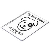 私の親友はピット・ブルです ノートブック (左側)