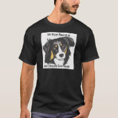 私の親友は三色の英国の羊飼いです Tシャツ (正面)